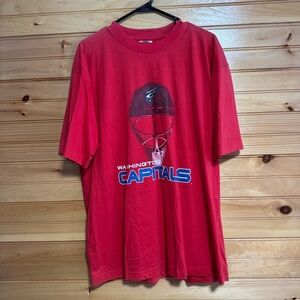 NHL Red Washington Capitals T-Shirt Large NWT